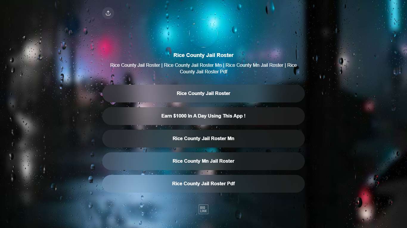 Rice County Jail Roster